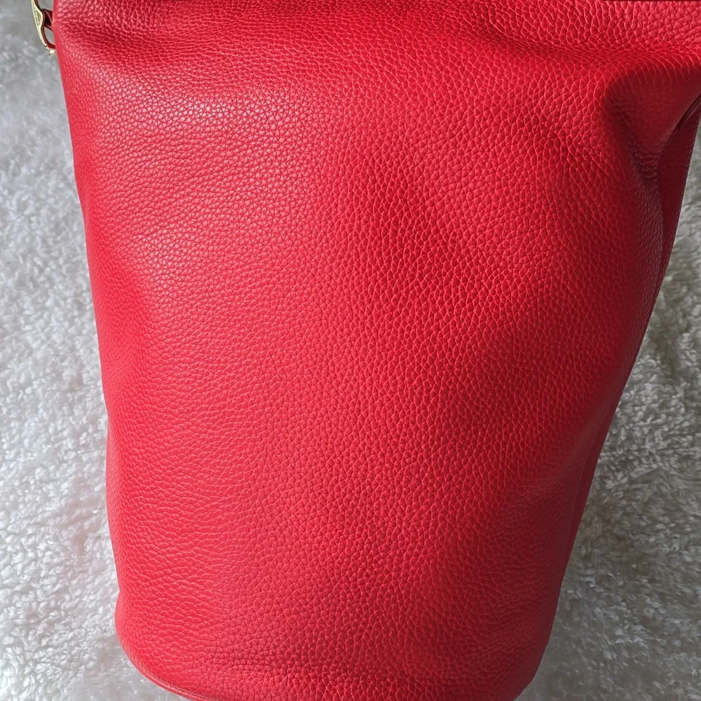 Coach EUC Large Duffle Bucket SAC  Pebbled LEATHER Ex LARGE - Picture 11 of 17